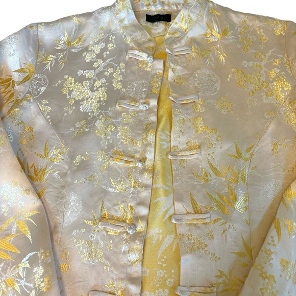 Vintage‎ Asian Silk Embroidered Brocade Coat - Picture 12 of 13
